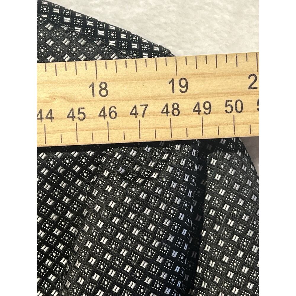 New Van Heusen Mens 42L Black White Geometric Tuxedo Dinner Jacket - Picture 11 of 15